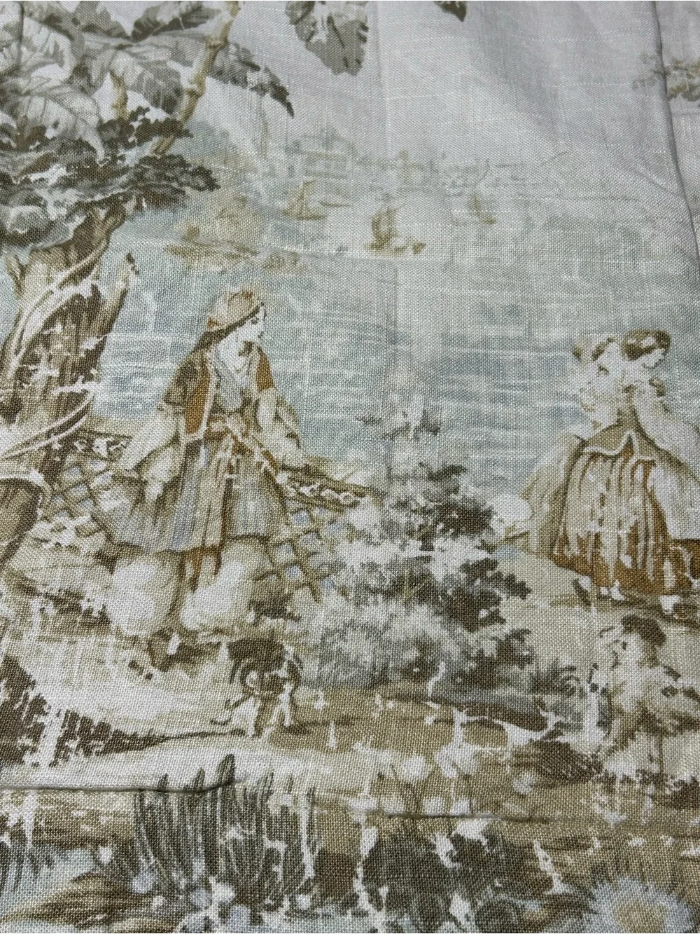 Vintage Legacy Toile Linen Blend Pillow Sham Swt